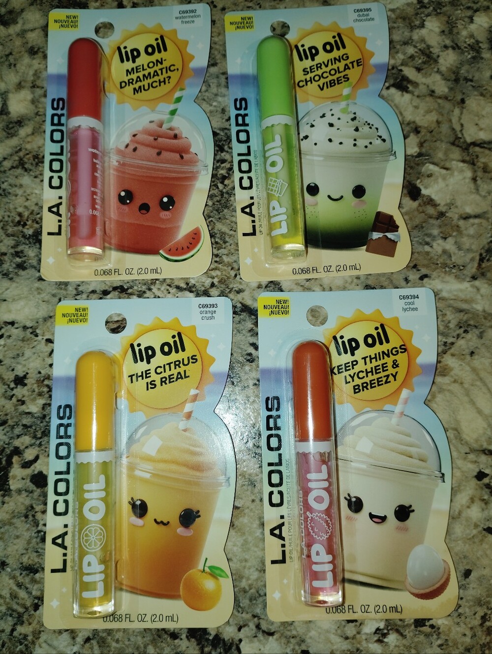 L.A. Colors Drink-Inspired Lip Oil Set (4-Pack) – Bubble Tea Line New